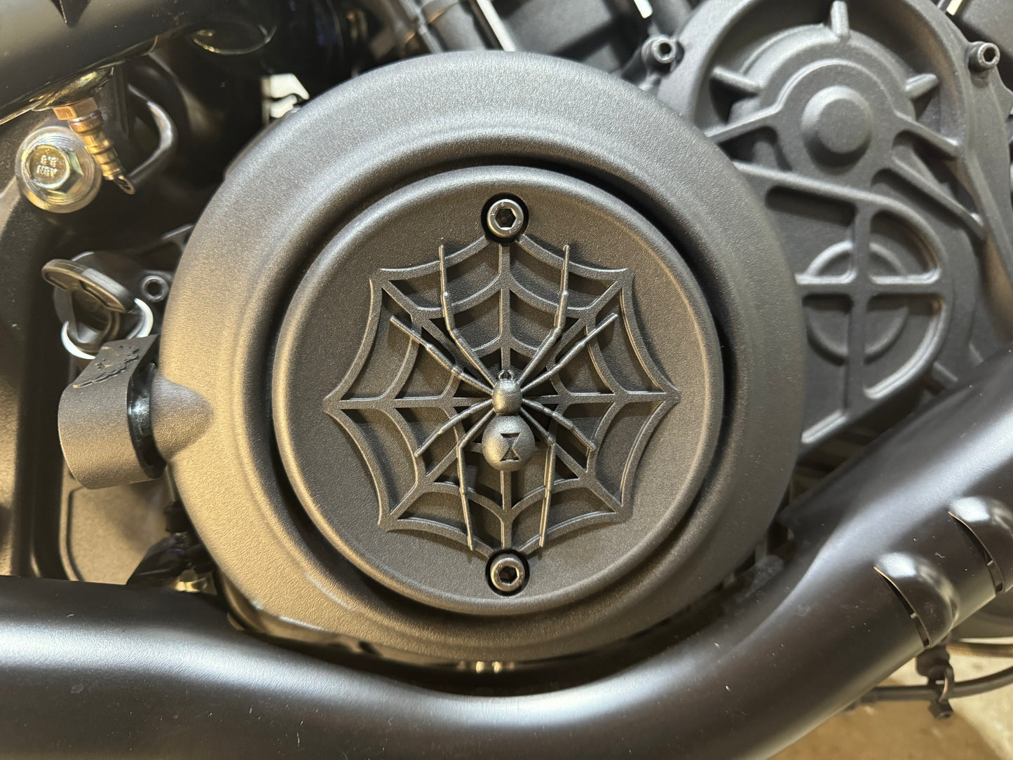 2015-2024 Indian Scout - Primary Cover - Black Widow Spider