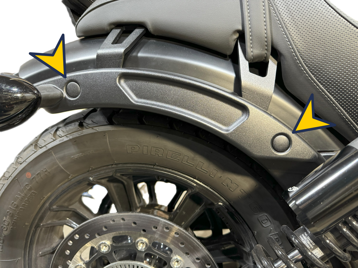 2015 - 2024 Indian Scout - Rear Fender Bolt Covers (Set of 4)