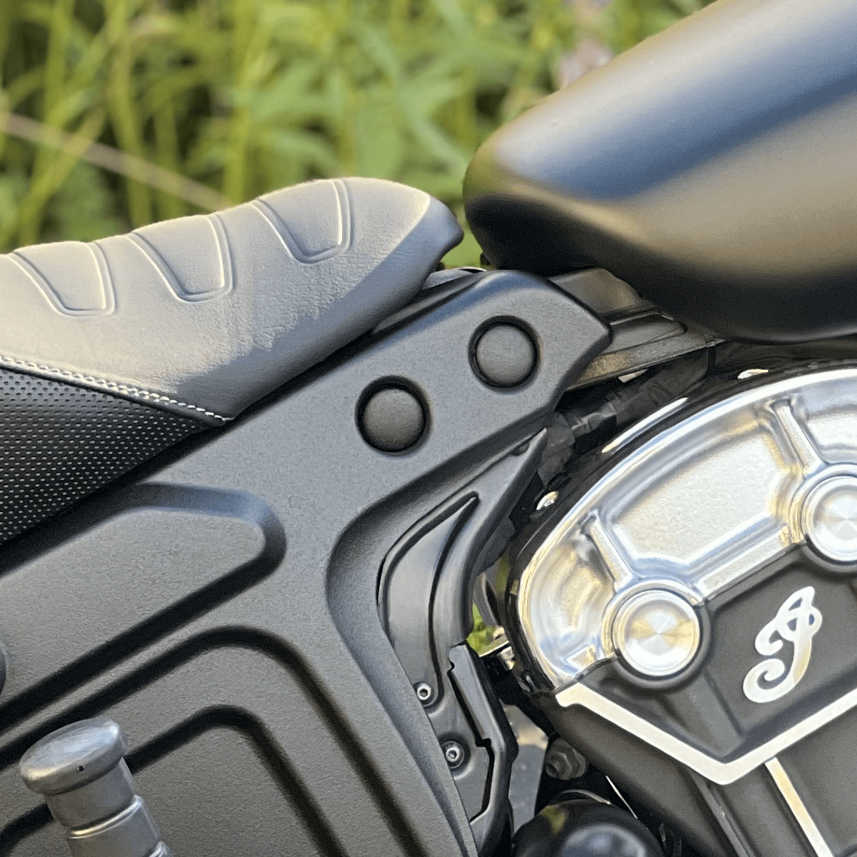 Indian Scout - Mid-Frame Bolt Covers - Custom 3d Printed - MotoMod.Art